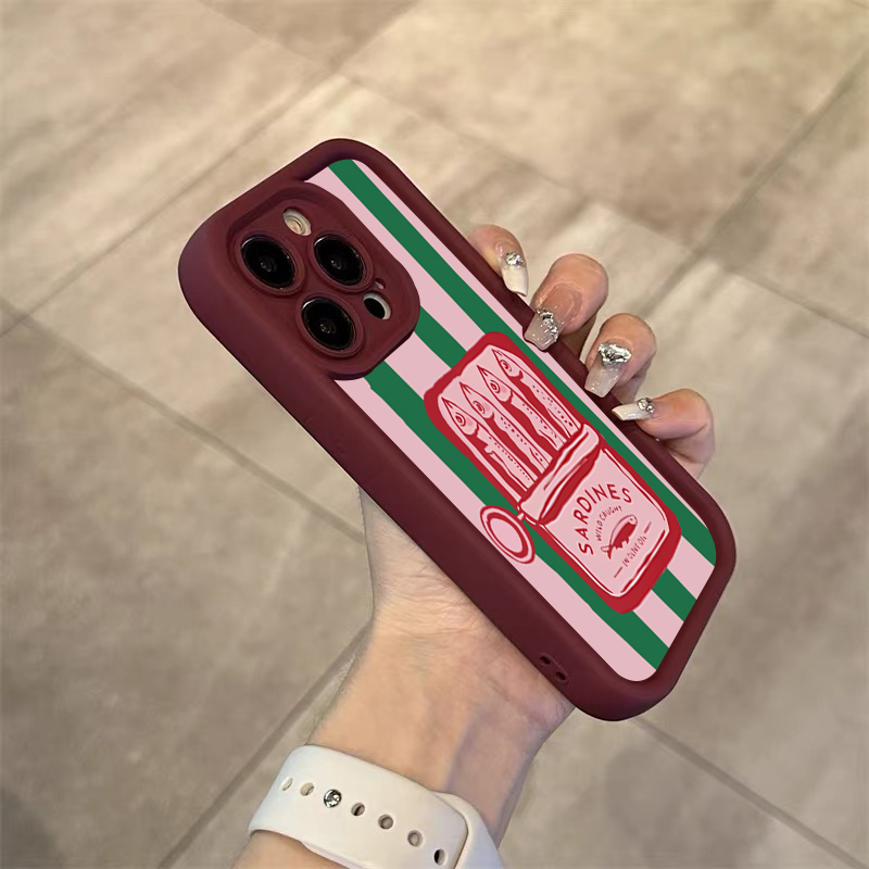 Funny Sardine Can Retro Stripe - Phone Cases Funny 评论和价格