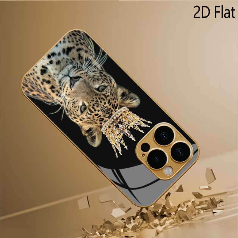Leopard King Patterned tempere - Phone Cases That Cover The Camera 评论和价格
