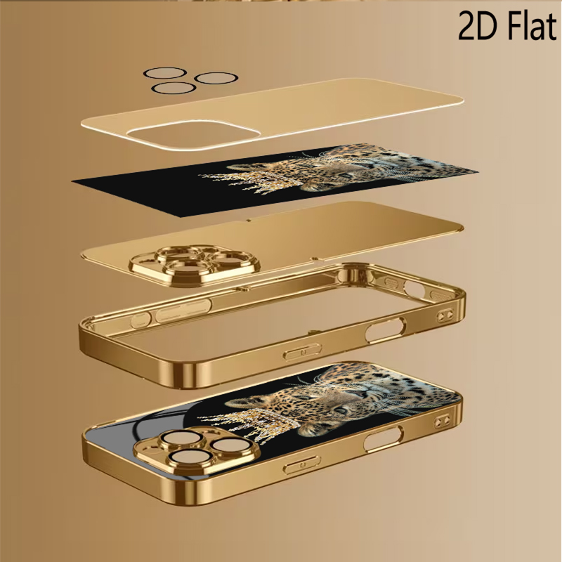 Leopard King Patterned tempere - Phone Cases That Cover The Camera 评论和价格