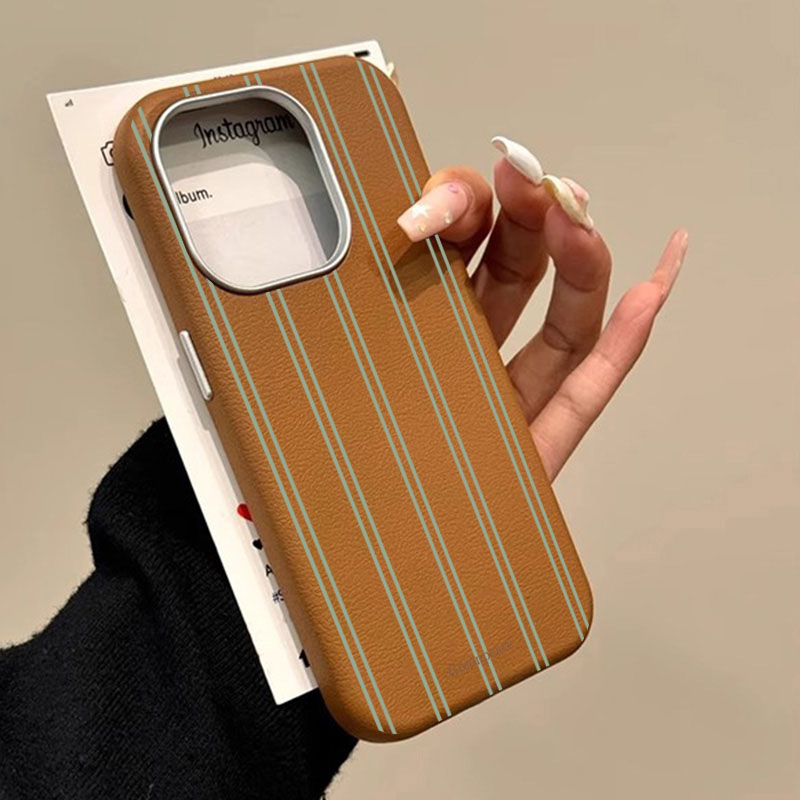 The Green Stripe Lichee Patter - Phone Cases Green 评论和价格