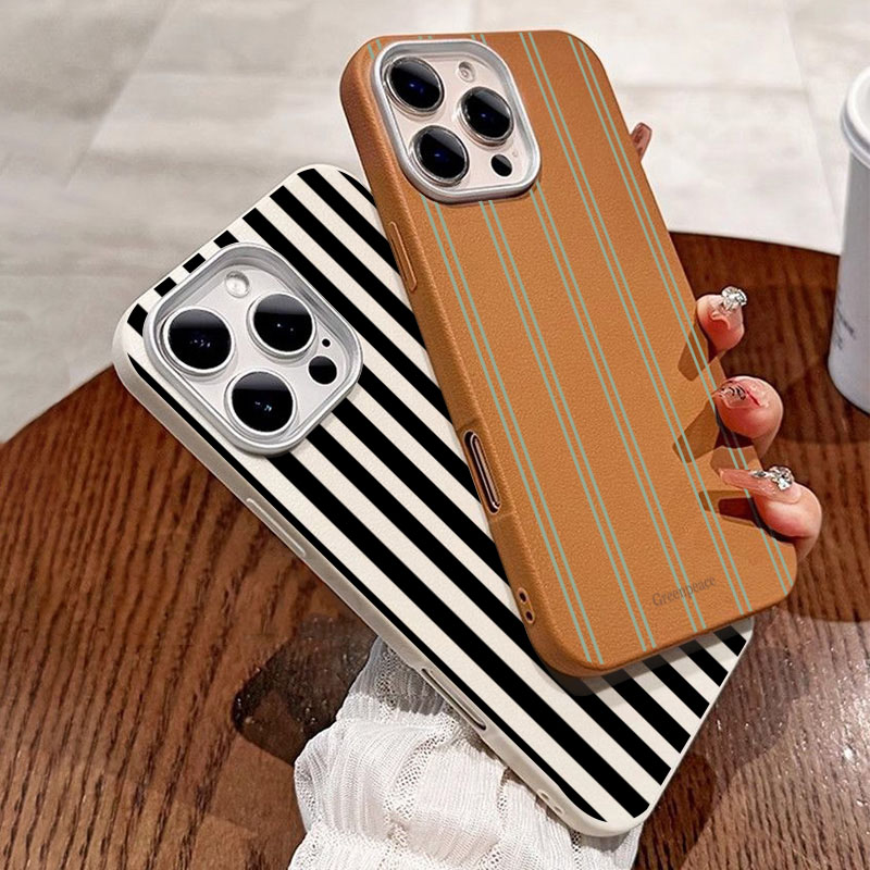 The Green Stripe Lichee Patter - Phone Cases Green 评论和价格