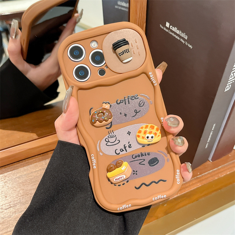 3D Cartoon Bread With Wrist St - Phone Cases That Cover The Camera 评论和价格