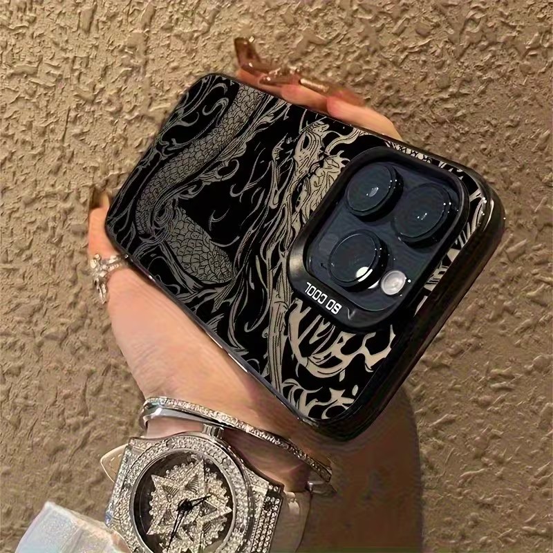 Dragon Totem Pattern Phone Cas - Gradient Color Case 评论和价格