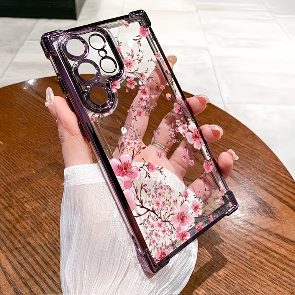 Cherry Blossom Electroplated F - Phone Cases Samsung S25 Fe 评论和价格