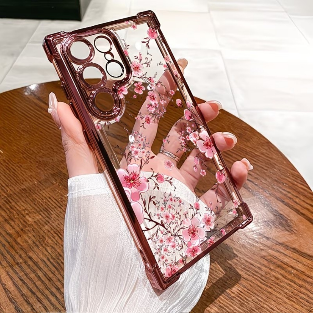 Cherry Blossom Electroplated F - Phone Cases Samsung S25 Fe 评论和价格