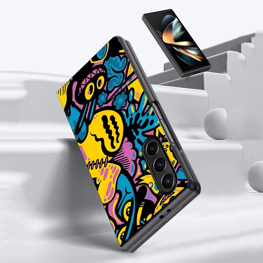 Cartoon Graffiti Design Case f - Phone Cases Z Fold 7 评论和价格