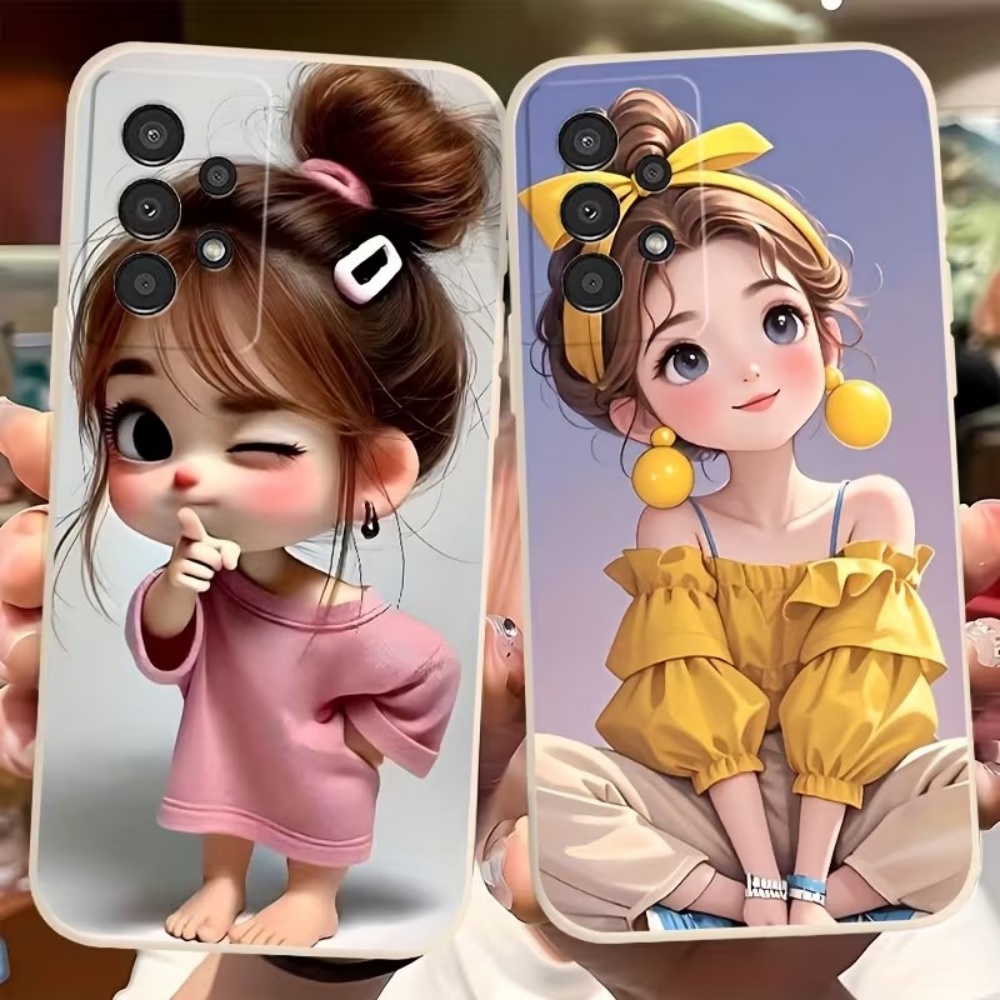 Cute Cartoon Girl Pattern Desi - Phone Cases Samsung S25 Fe 评论和价格
