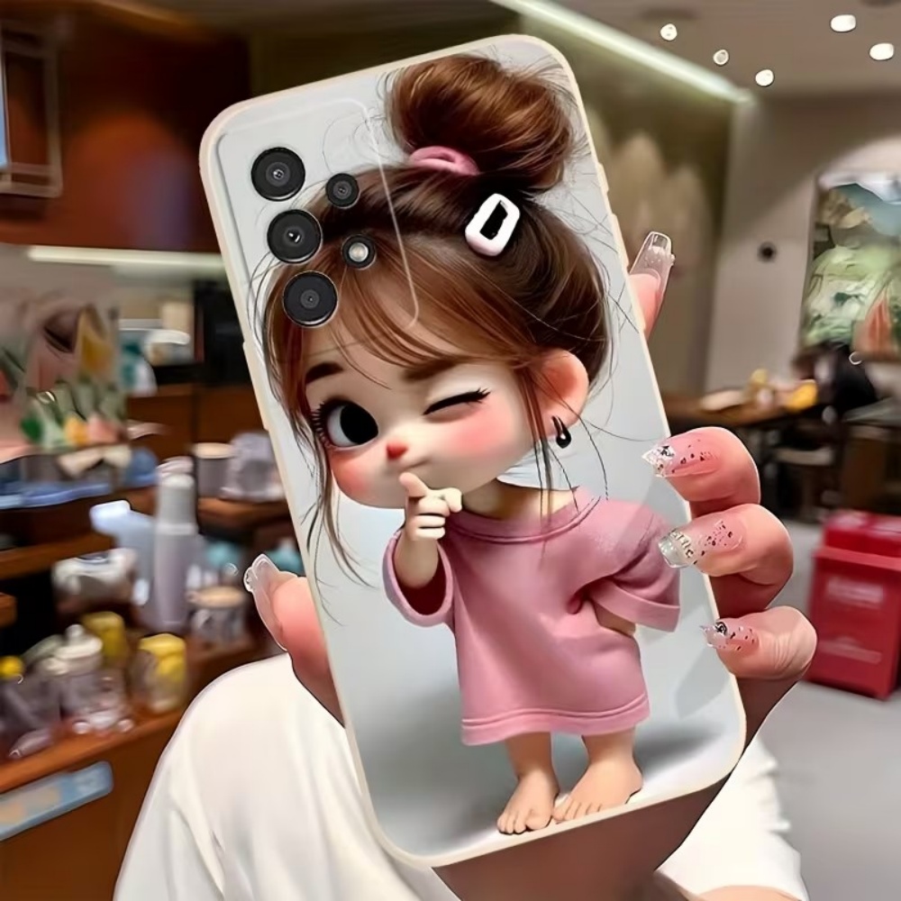 Cute Cartoon Girl Pattern Desi - Phone Cases Samsung S25 Fe 评论和价格