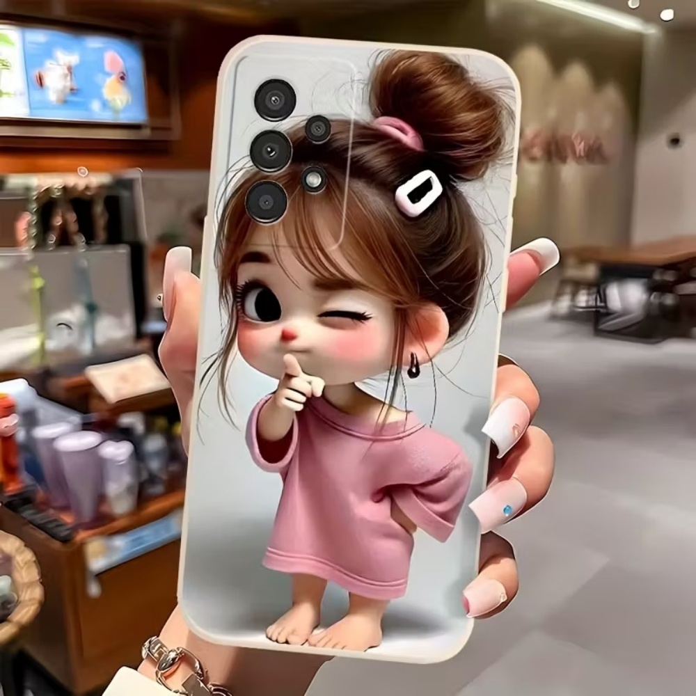 Cute Cartoon Girl Pattern Desi - Phone Cases Samsung S25 Fe 评论和价格