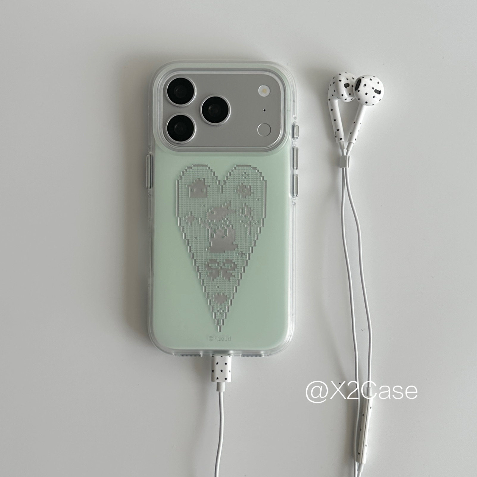 Korean Ins niche green love pi - Phone Cases Green 评论和价格