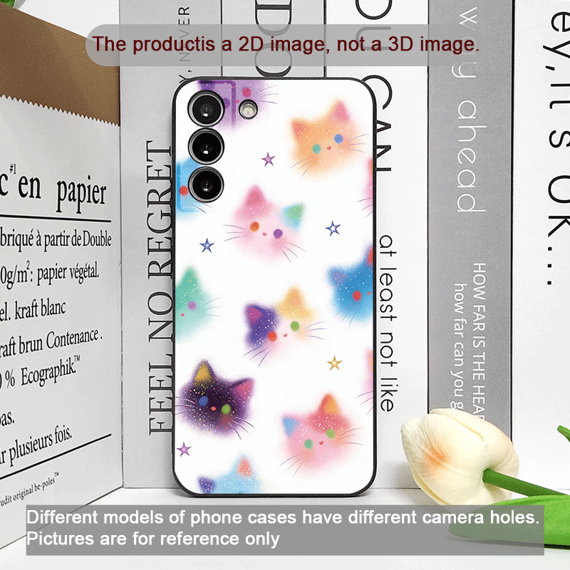 Funny Graffiti Colorful Cat He - Phone Cases Funny 评论和价格