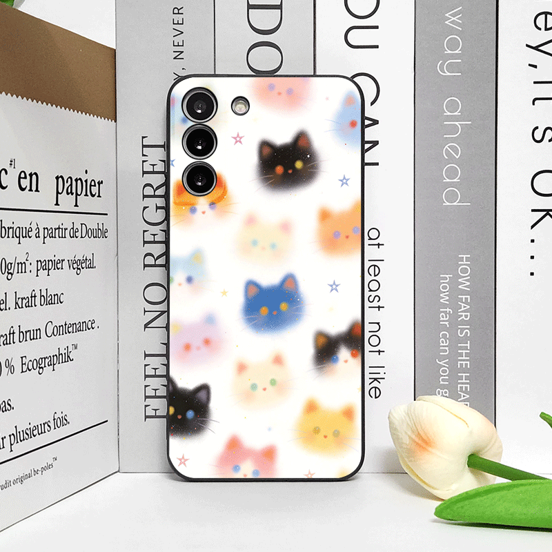 Funny Graffiti Colorful Cat He - Phone Cases Funny 评论和价格