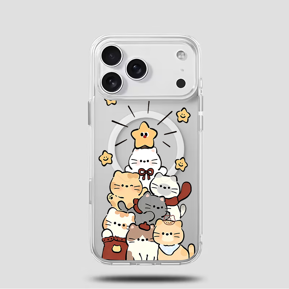 Cute Cartoon Kitten Print Comp - Phone Cases Magnetic 评论和价格